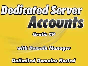 Half-priced dedicated server accounts